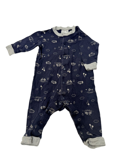 Uniqlo Baby Printed Footed Sleeper 6-12M