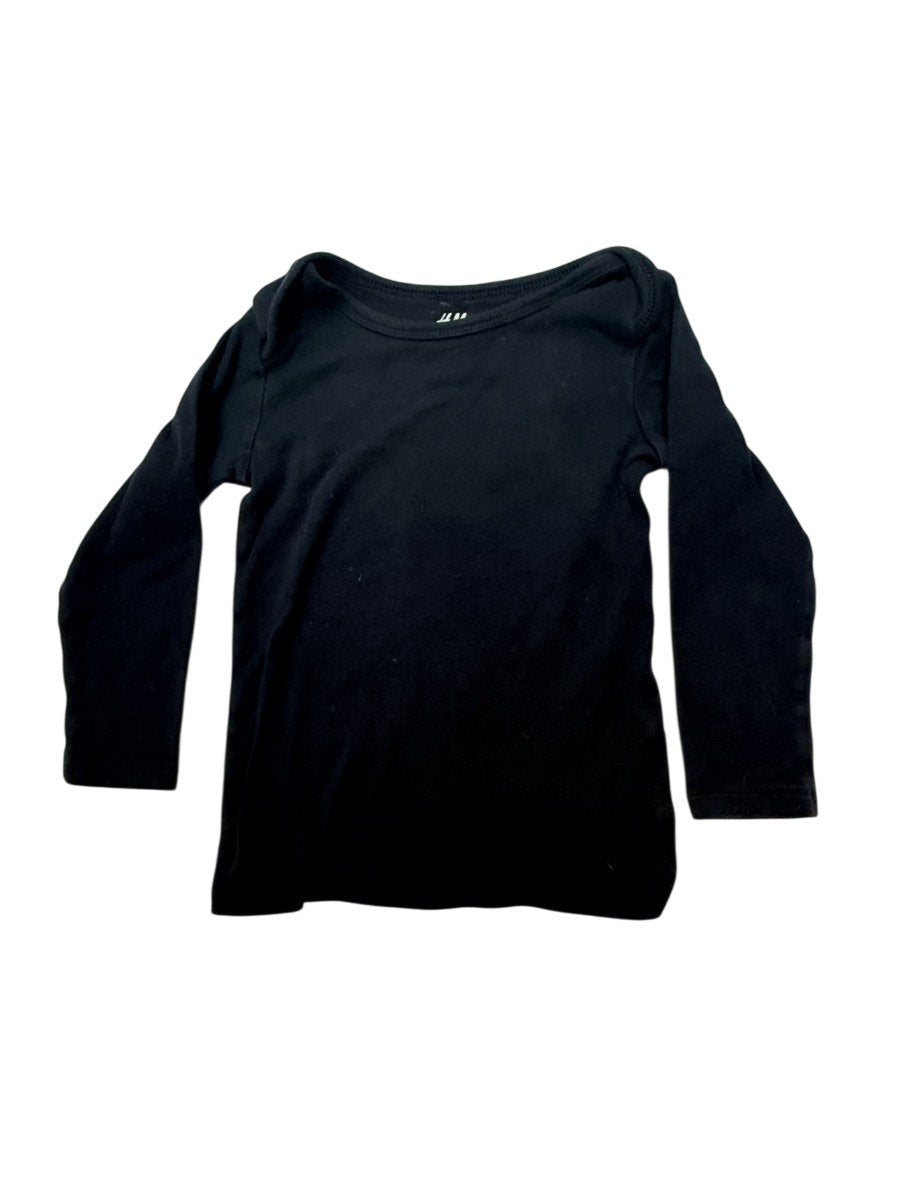 H&M Black Organic Cotton Top 12-18M