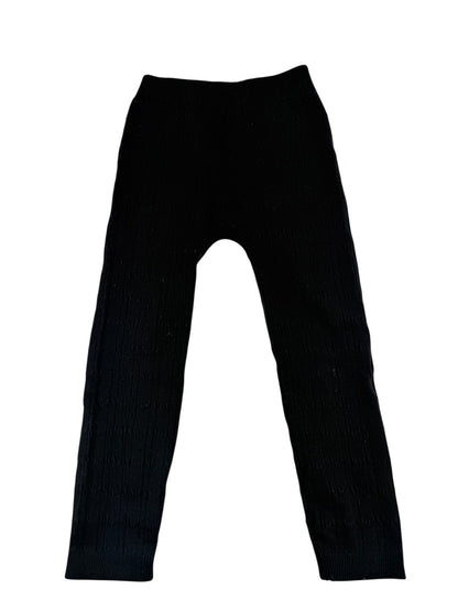 George Black Cable Knit Leggings 3T