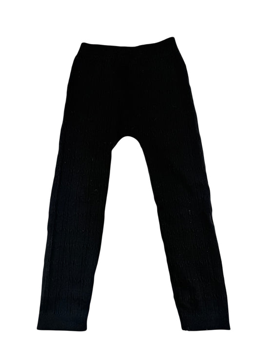 George Black Cable Knit Leggings 3T