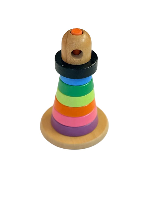 IKEA Mula Rainbow Wooden Stacking Ring Toy