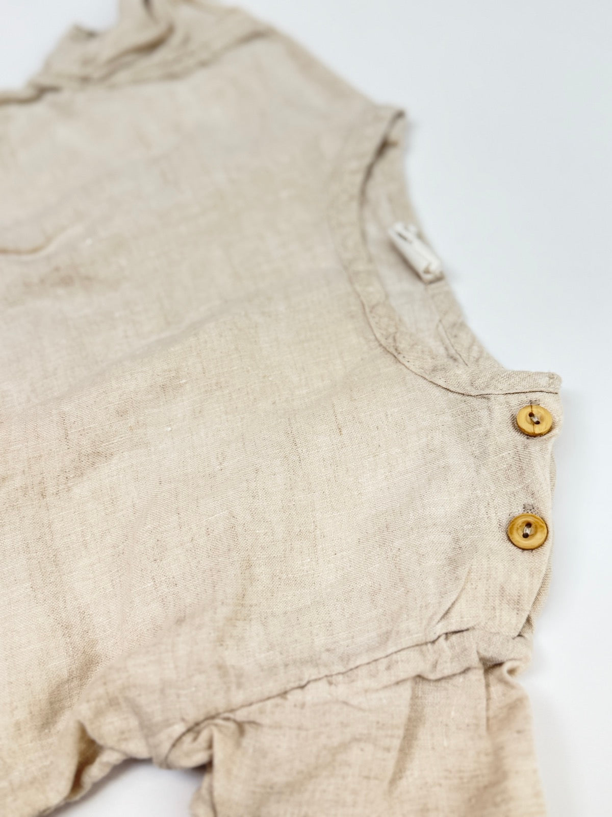 H&M Organic Linen Tee Two Pockets 2T
