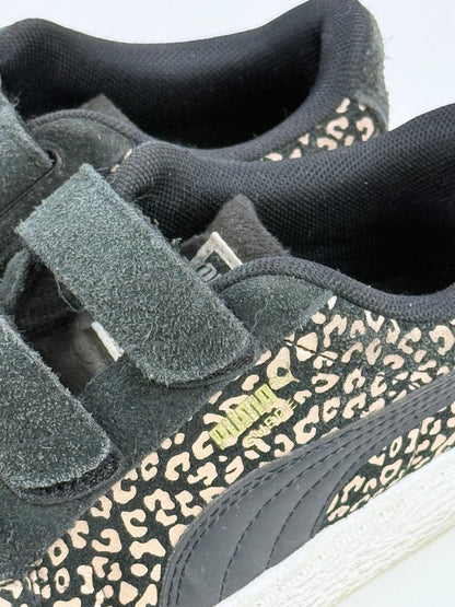 Puma Suede Leopard Print Sneakers Size 12.5C