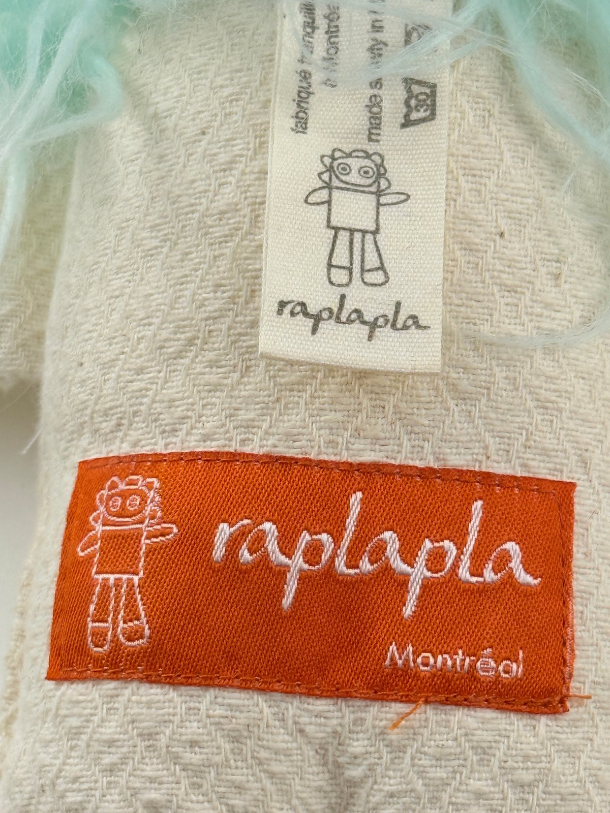 raplapla Plush Doll Cream with Mint Hair
