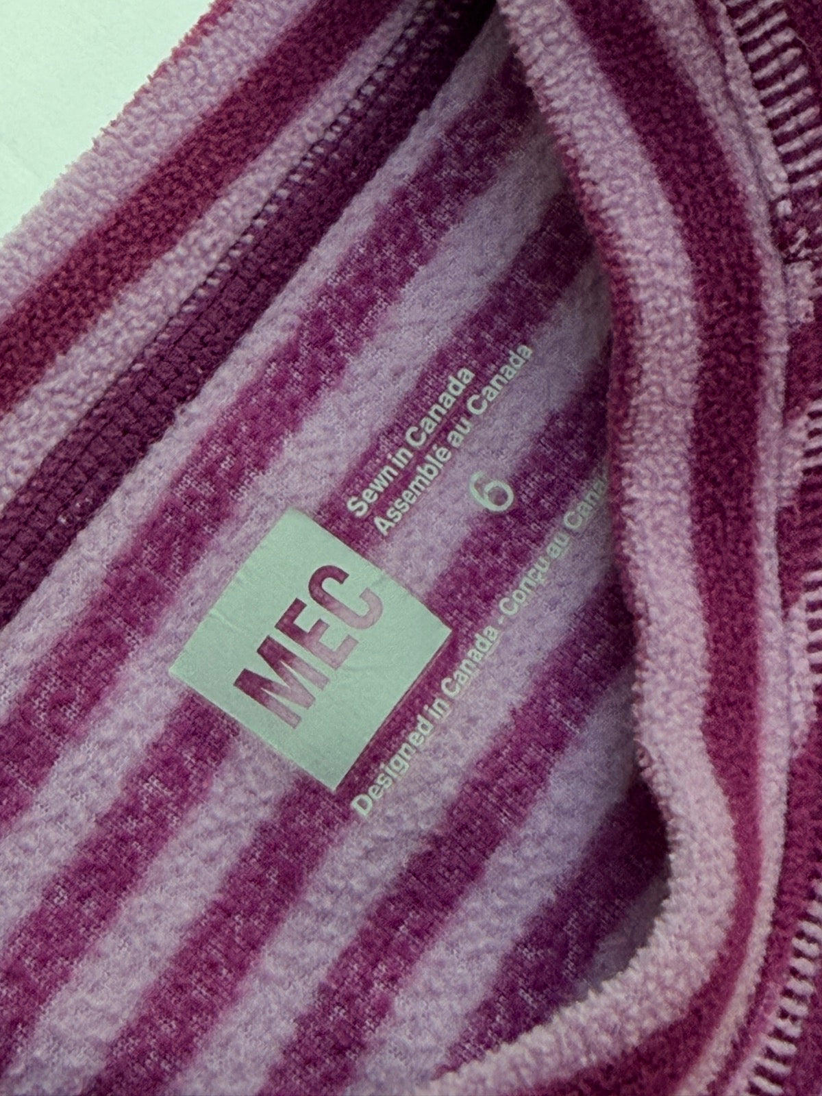 MEC Striped Fleece Pajama Set Size 6