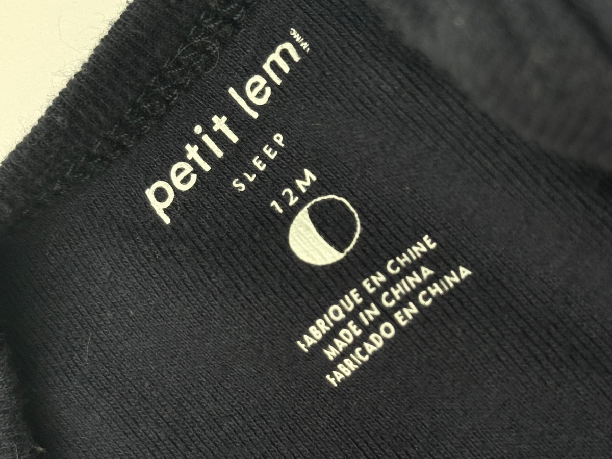 Petit Lem Planet Print Footed Sleeper 12M