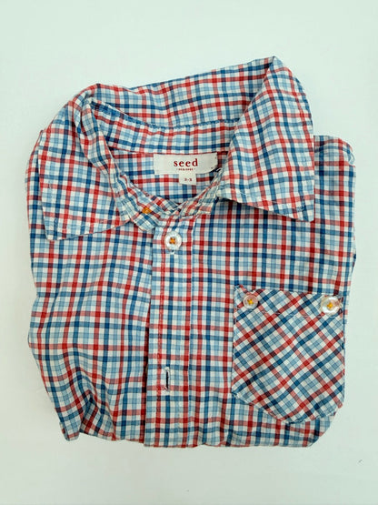 Seed Heritage Plaid Button-Up Shirt 2-3