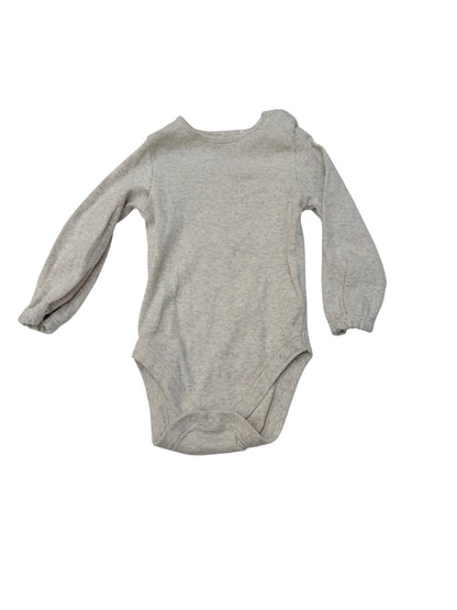 M&S Ribbed Beige Bodysuit 12-18M