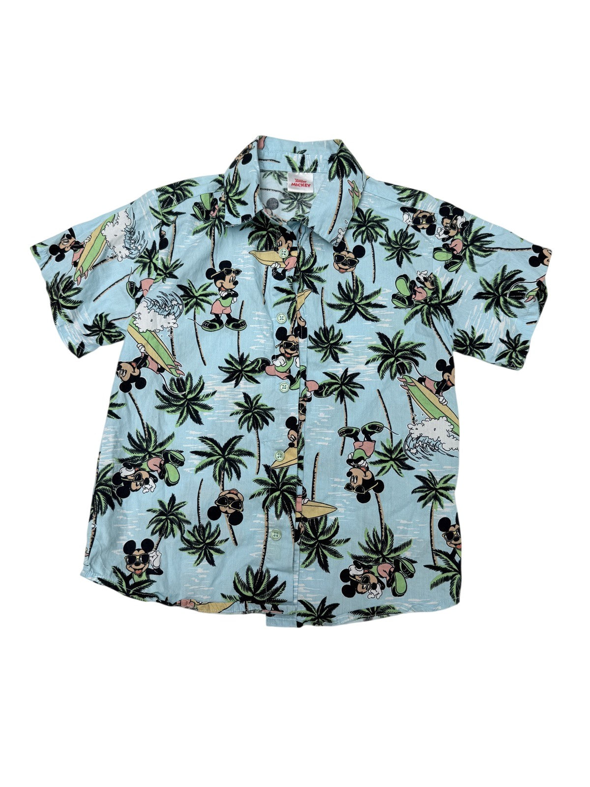 Mickey Mouse Hawaiian Shirt Size 7-8