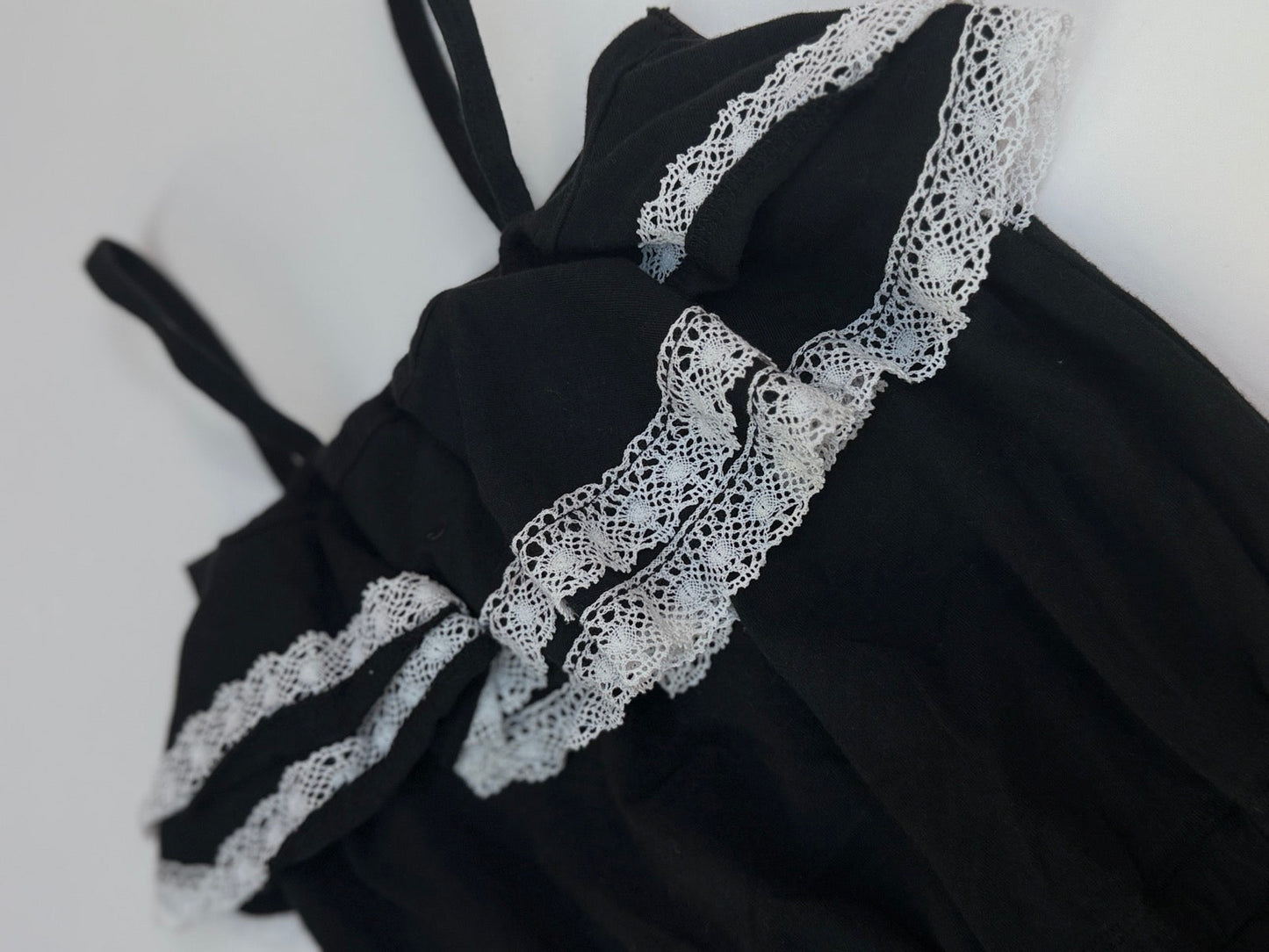 HULA MULA Black Lace Trim Bloomers Size 8