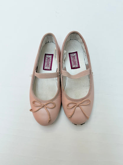 L'Amour Pink Leather Mary Jane Flats Size 11