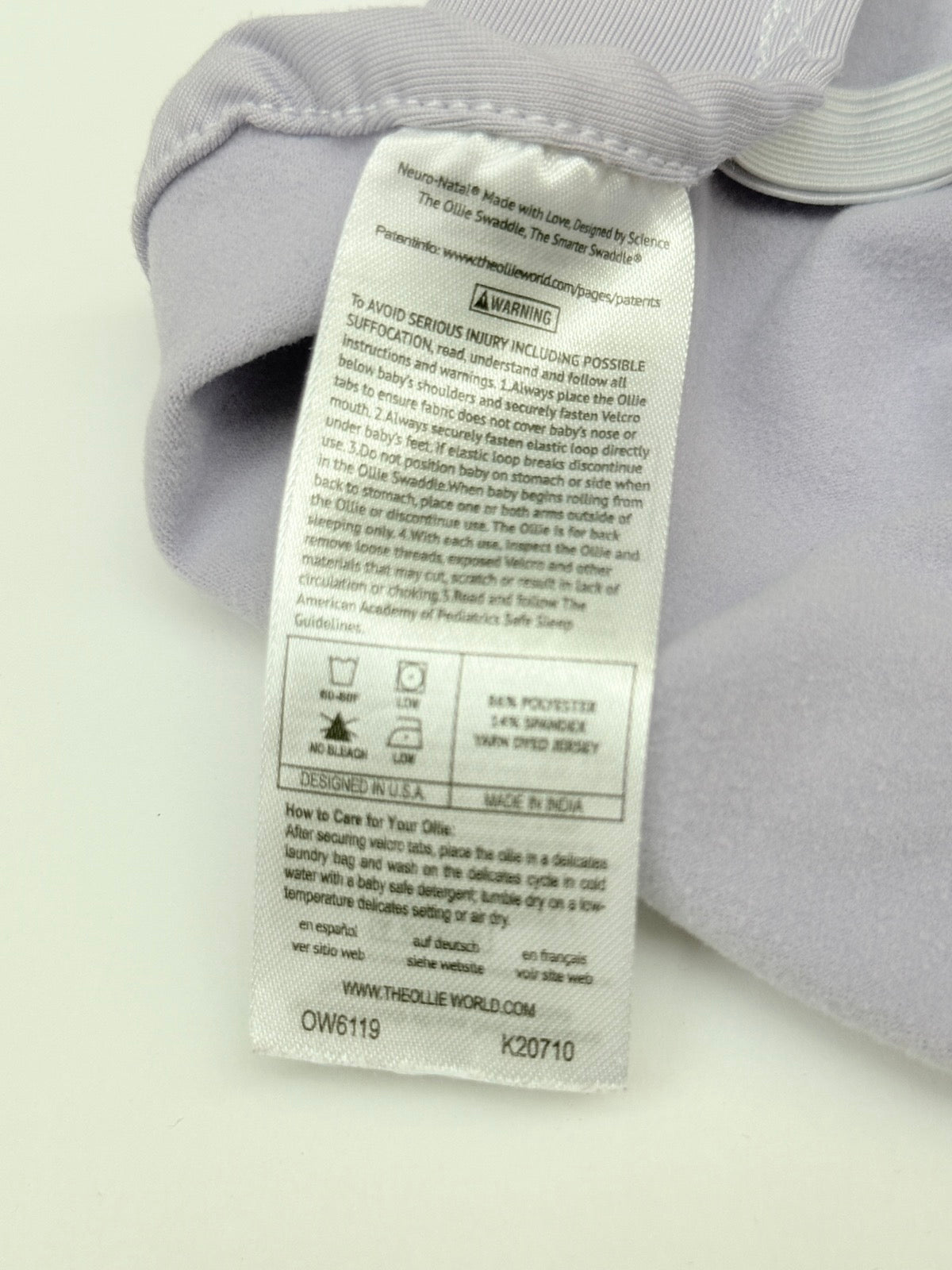 The Ollie Swaddle Gray Baby Sleep Sack Swaddle