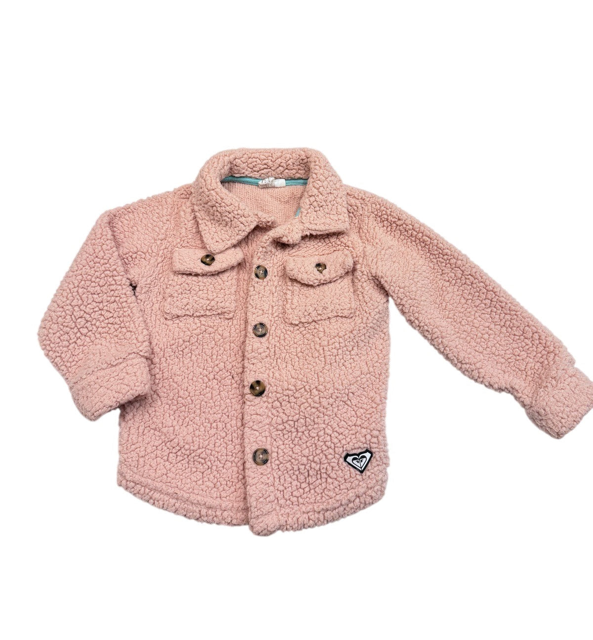 Roxy Girl Sherpa Button Jacket Size 5/6