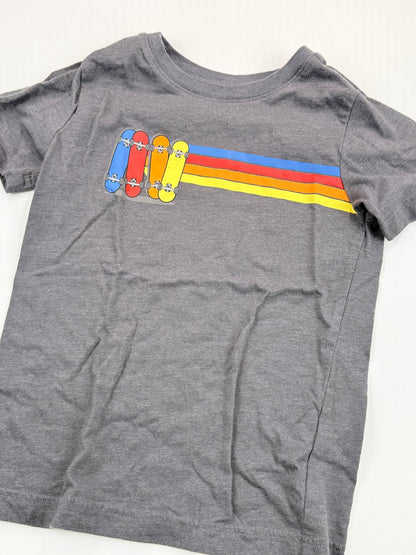 Pekkle Skateboard Graphic T-Shirt Size 6