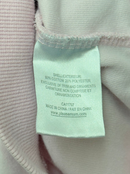 Please Mum Pink Velour Zip Jacket 12M