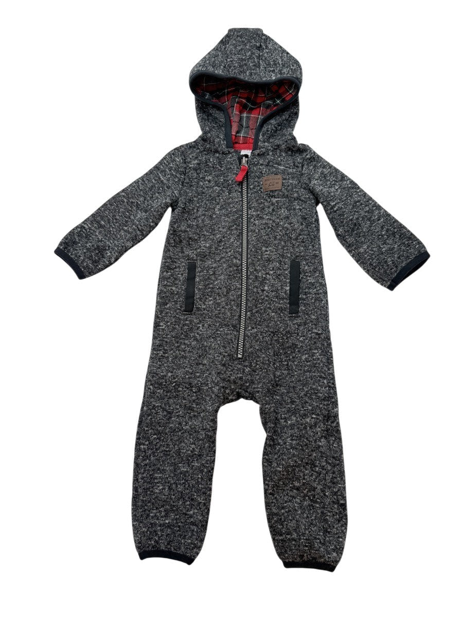 Carter's Knit Hooded Snowsuit 12M