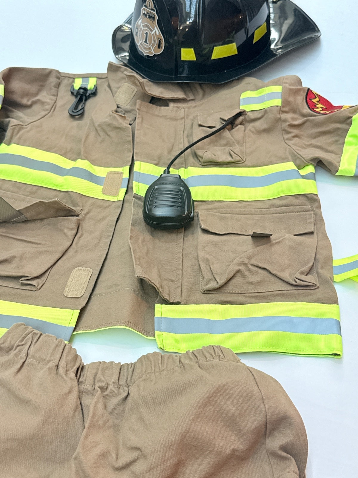 Teetot & Company Firefighter Costume with Hat Set Size 3-4