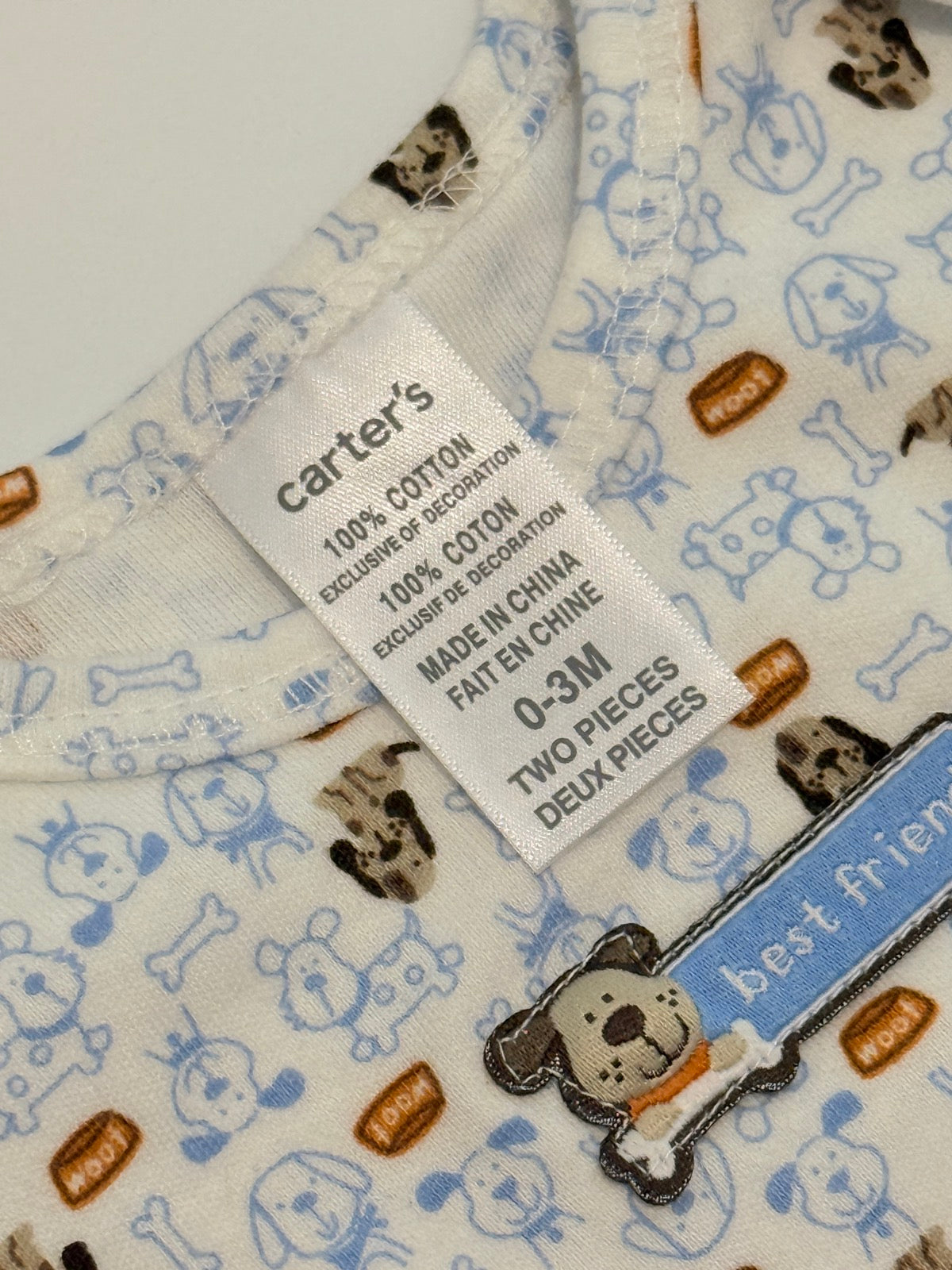 Carter's Best Friend Dog Gown 0-3M