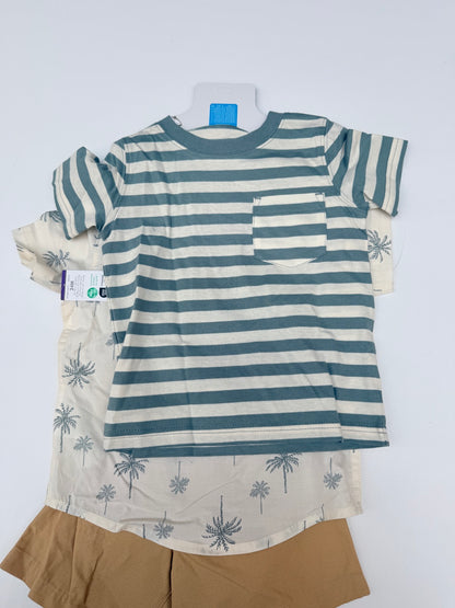 NWT - Carter's 3-Piece Palm Print Shirt Set 24M