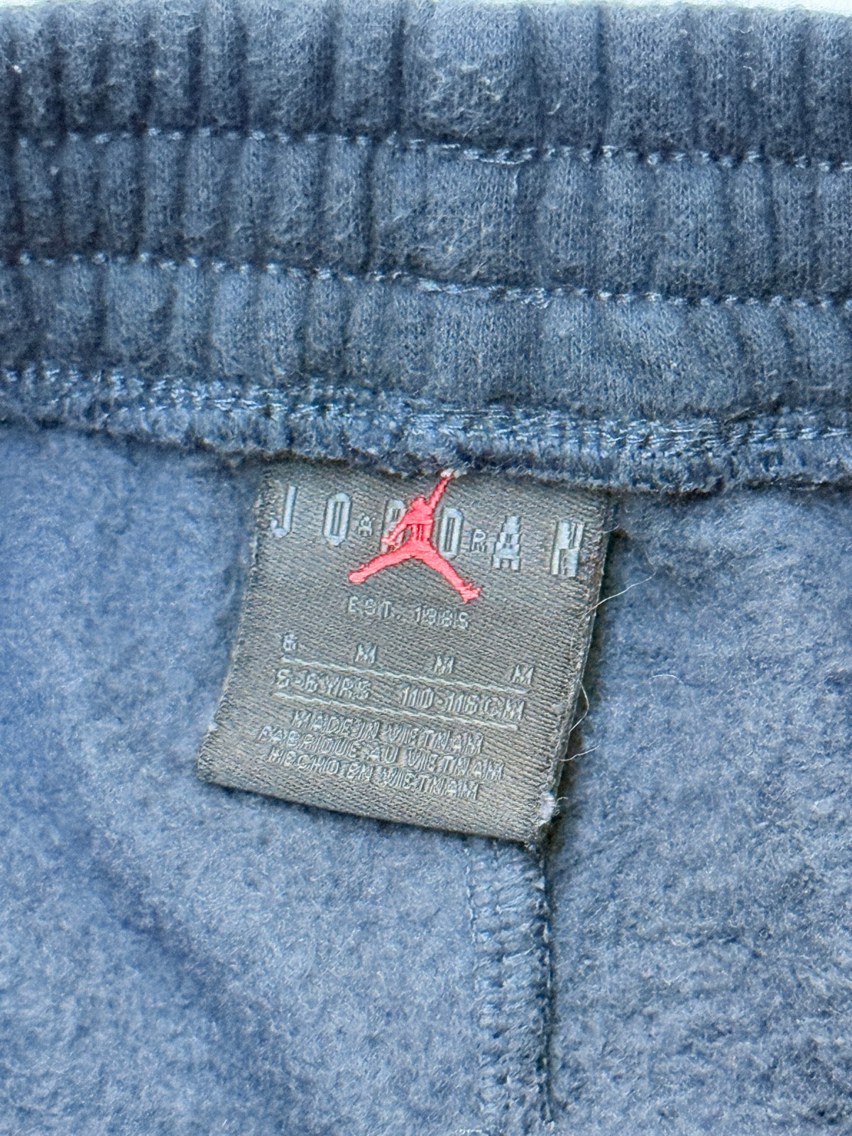 Jordan Black Fleece Joggers Size 5-6Y