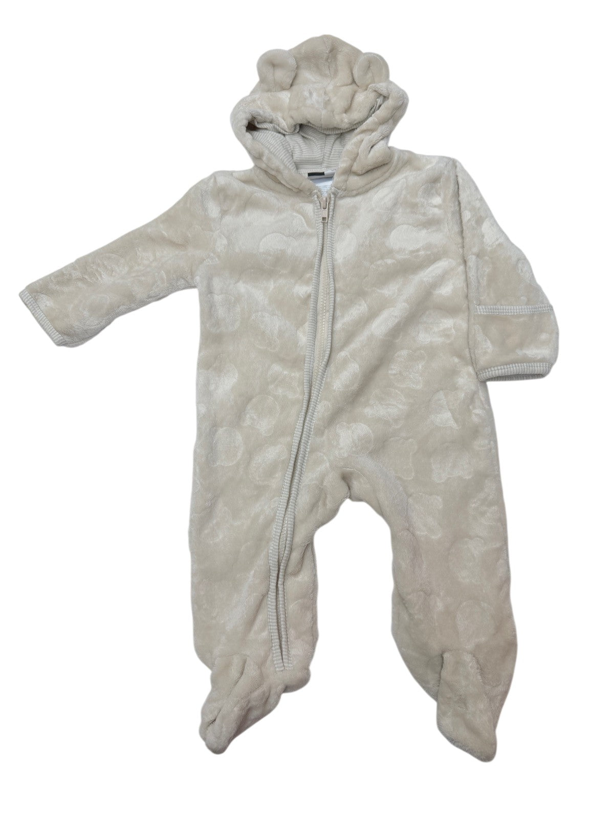 Mick Mack Bear Hood Plush Snowsuit 6-9M