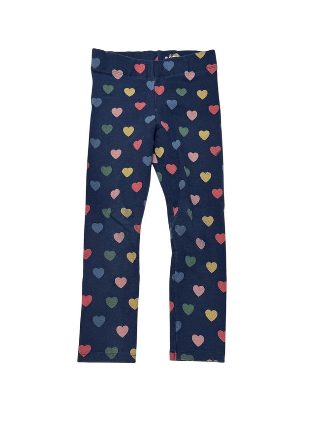 Boden Heart Print Thick Leggings 5-6y