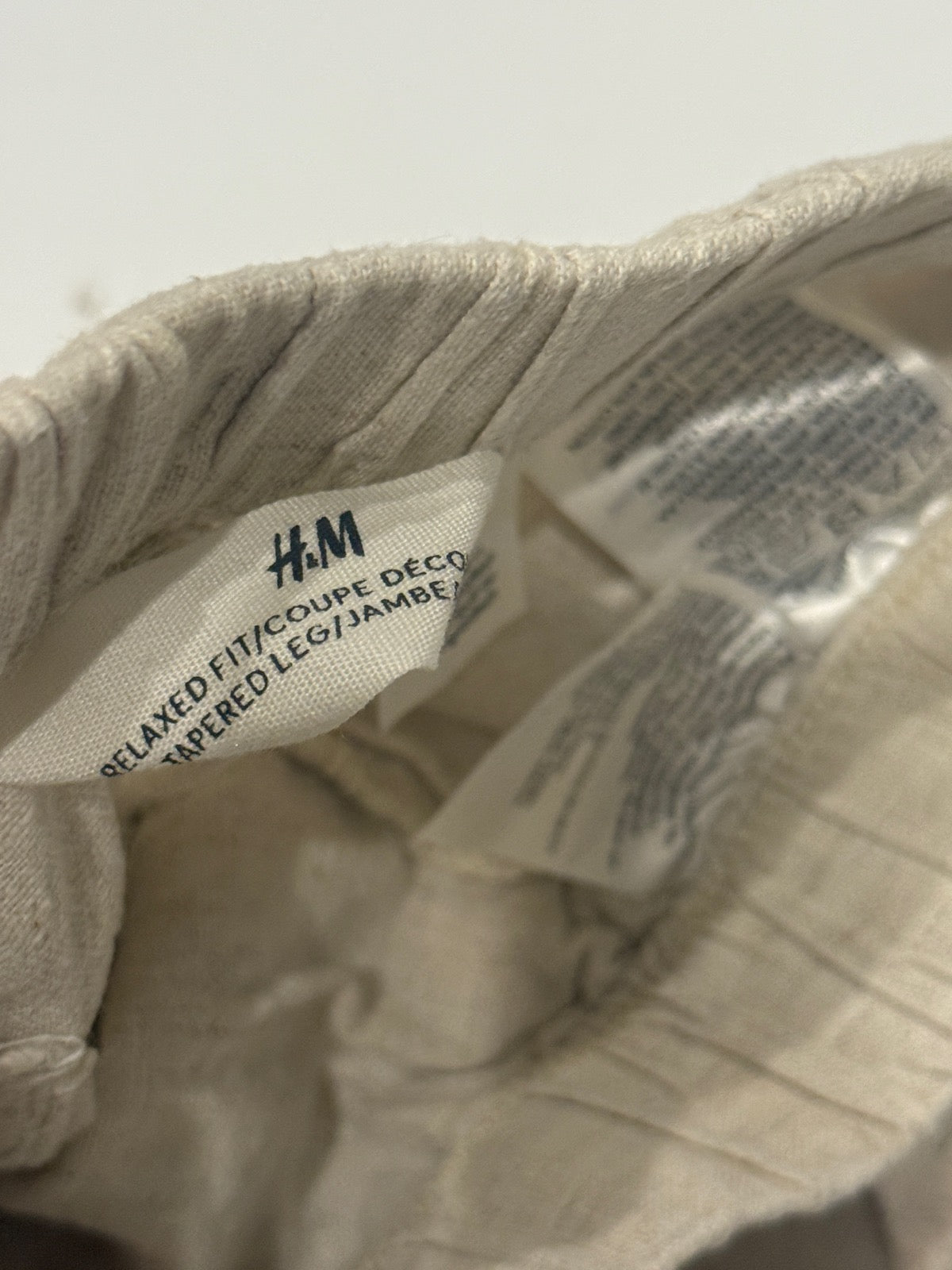 H&M Linen Relaxed Tapered Pants 2T