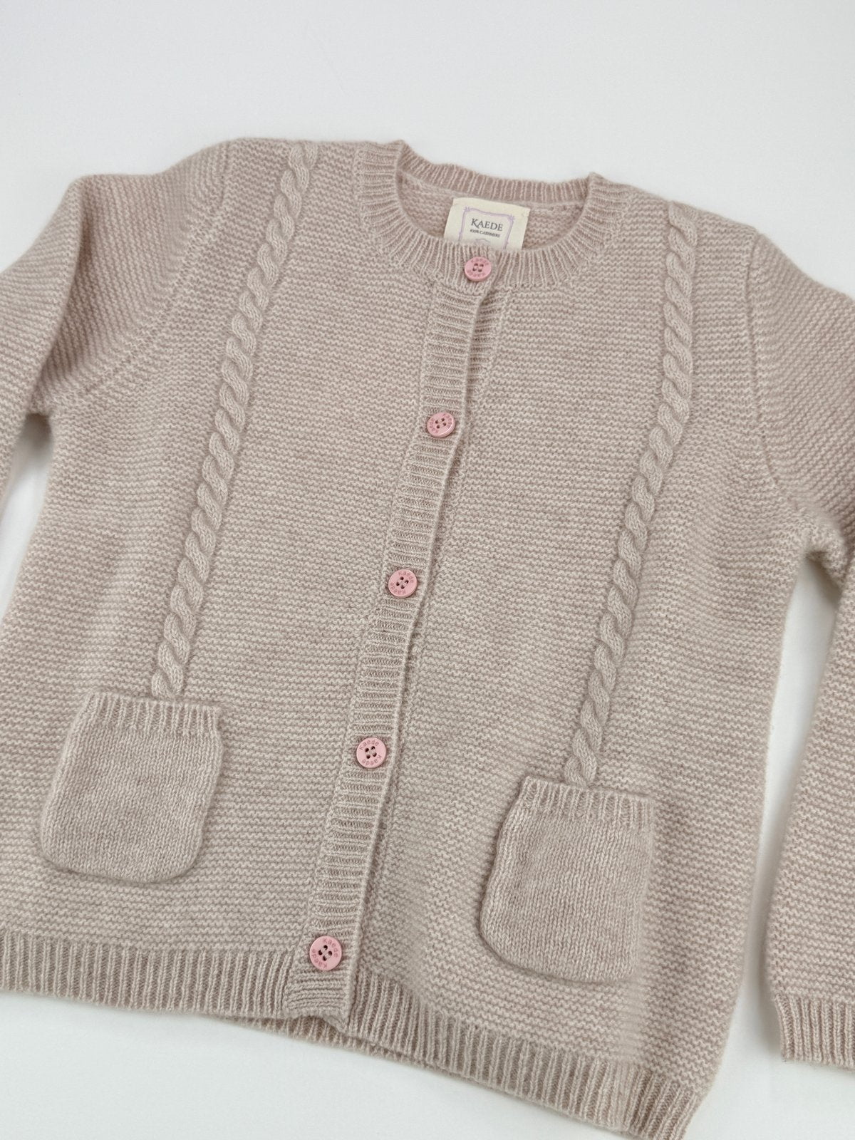 Kaede Cashmere Cable Knit Cardigan 5-6Y
