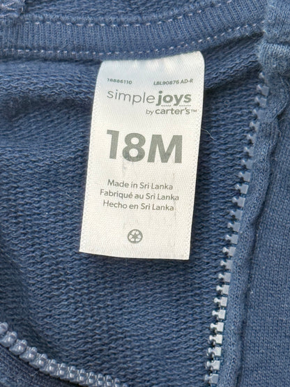 Simple Joys by Carter's Dino Zip Hoodie 18M