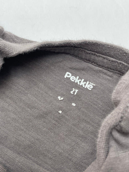 Pekkle Gray Pocket T-Shirt 2T
