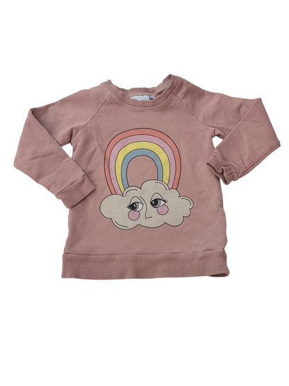 Dear Sophie Rainbow Cloud Sweatshirt 2-4y