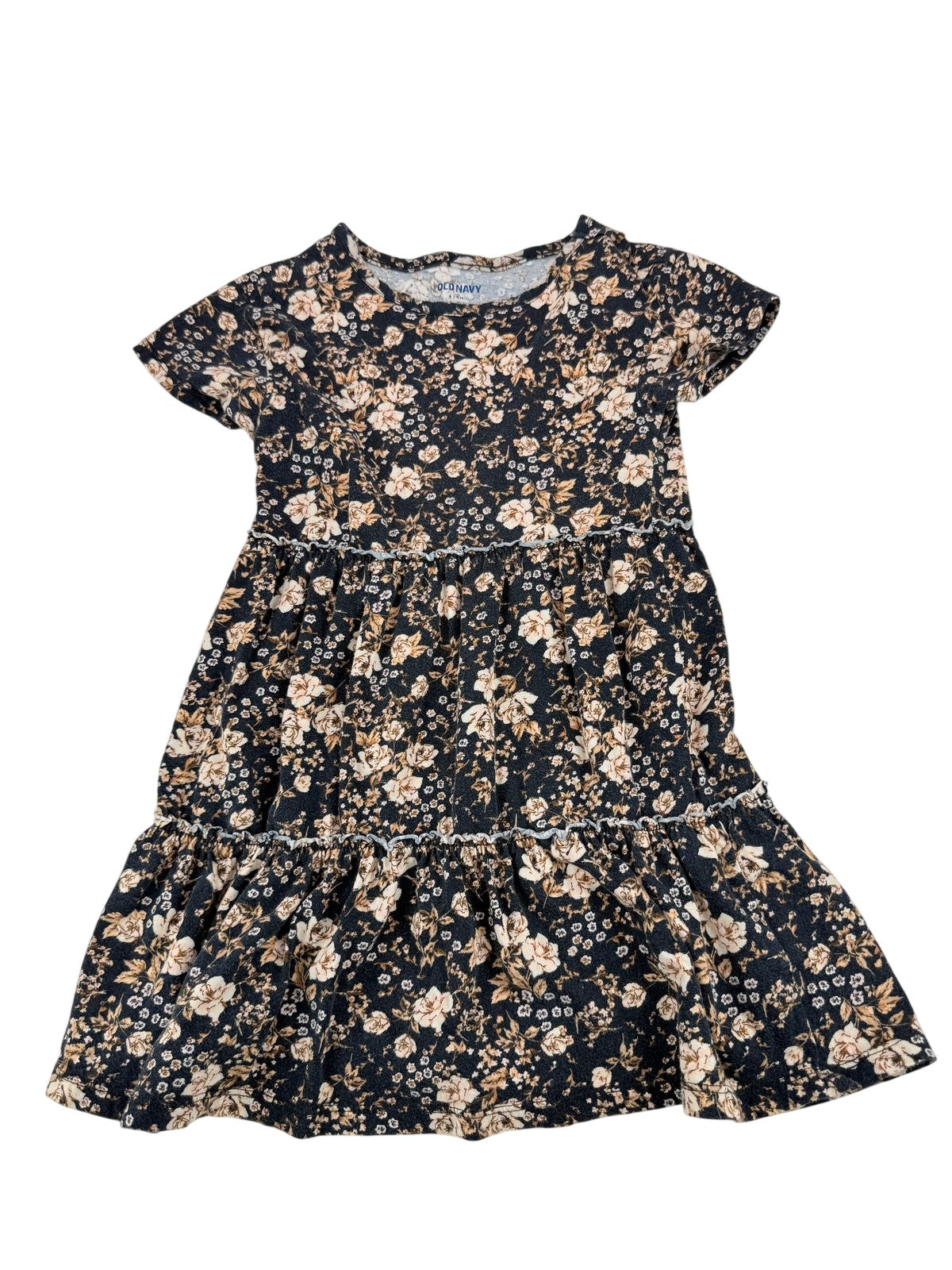 Old Navy Floral Tiered Dress Size S (6-7) 6-7