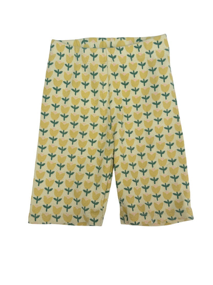 Zara Tulip Print Ribbed Bike Shorts 5-6Y