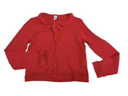 Zara Kids Red Ruffle Cardigan 11-12Y