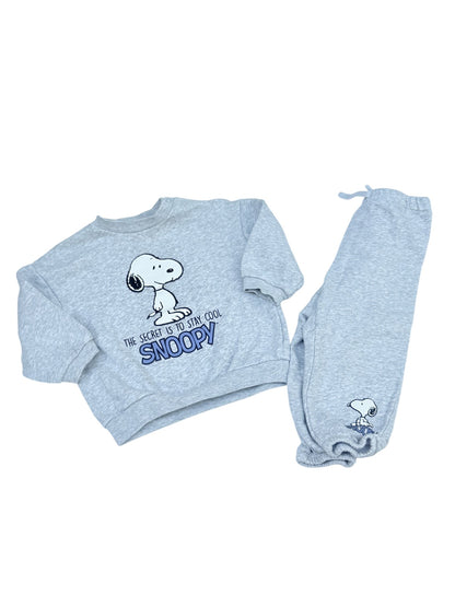 H&M Snoopy Sweatshirt & Jogger Set 2T