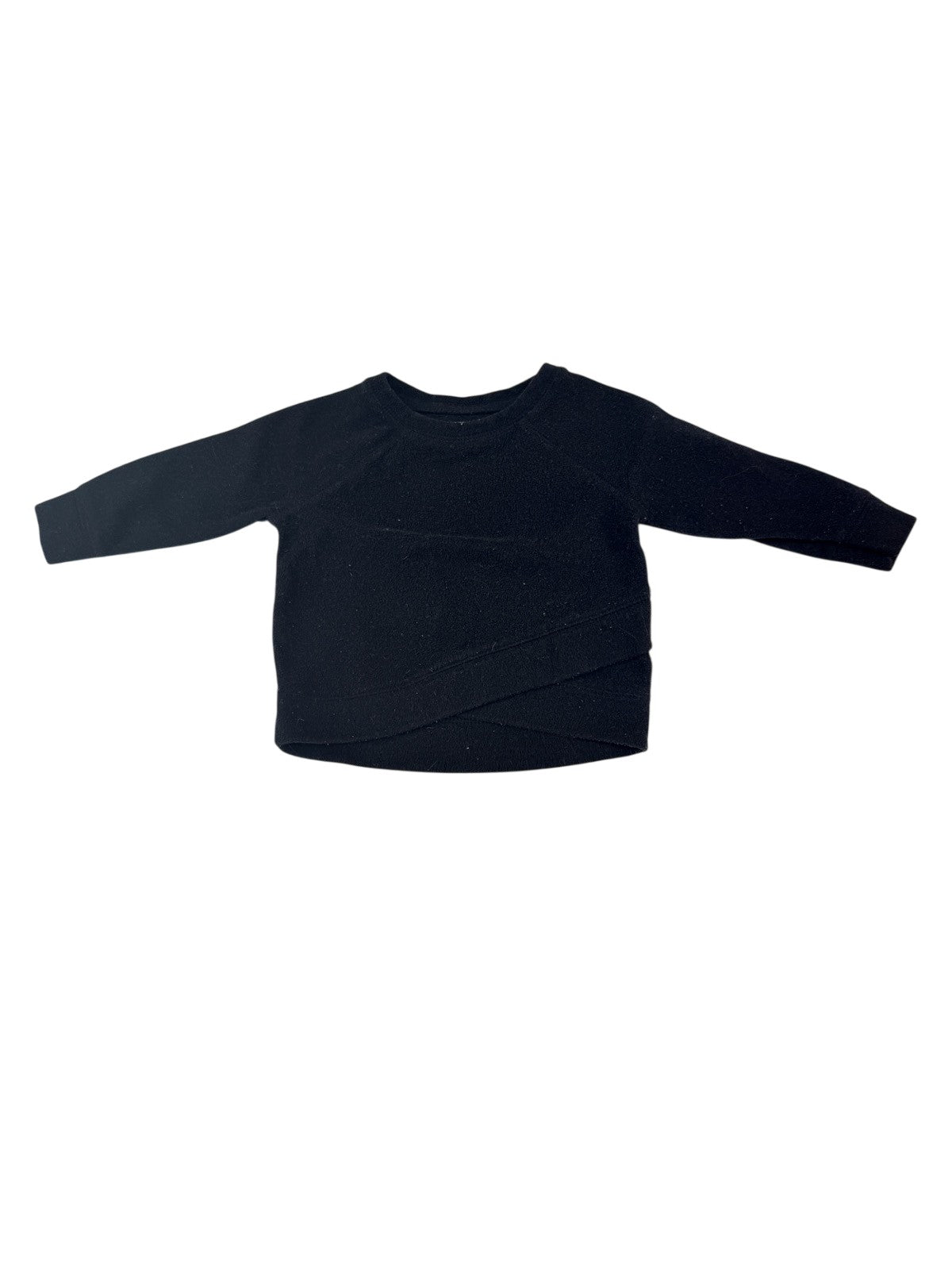 Old Navy Black Crossover Hem Sweatshirt 12-18M