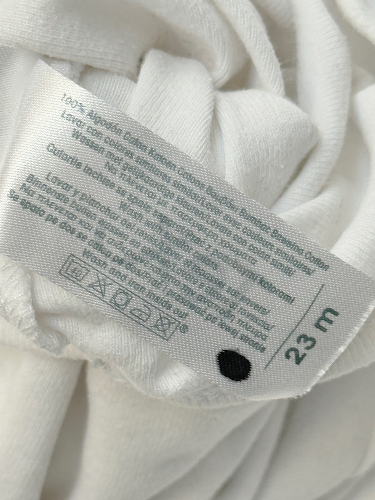 Tex Baby Underwear White Bodysuit 23M