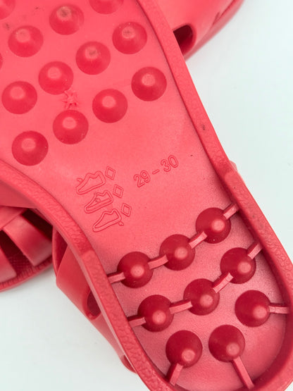 Red Jelly Fisherman Sandals Size 29-30