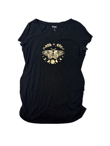 Old Navy Maternity Moth Graphic T-Shirt L