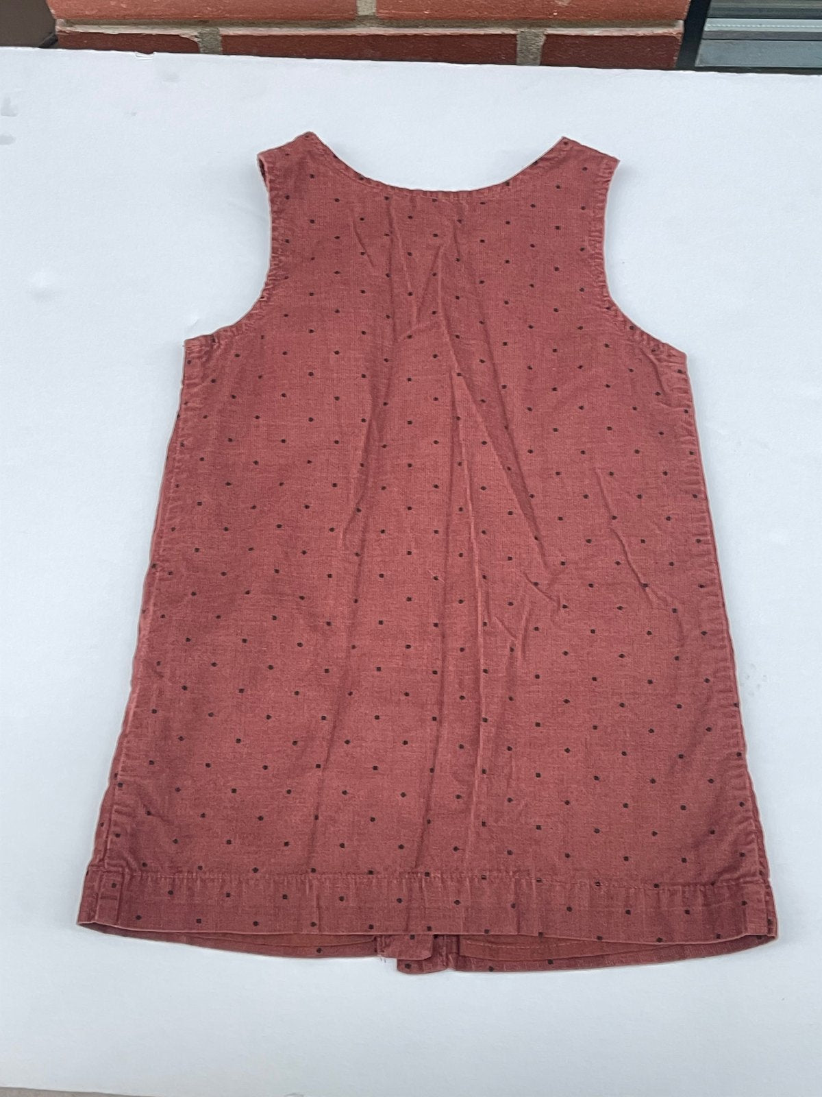 baby Gap Rust Corduroy Polka Dot Dress 2T