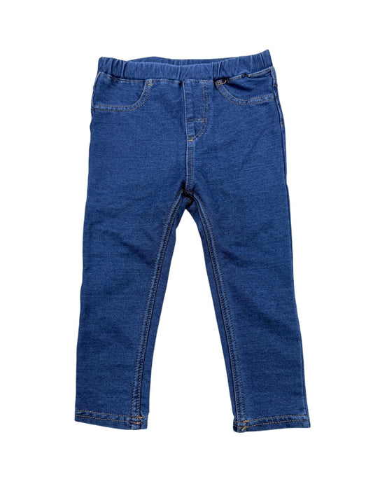 H&M Blue Denim Look Jeggings 12-18M
