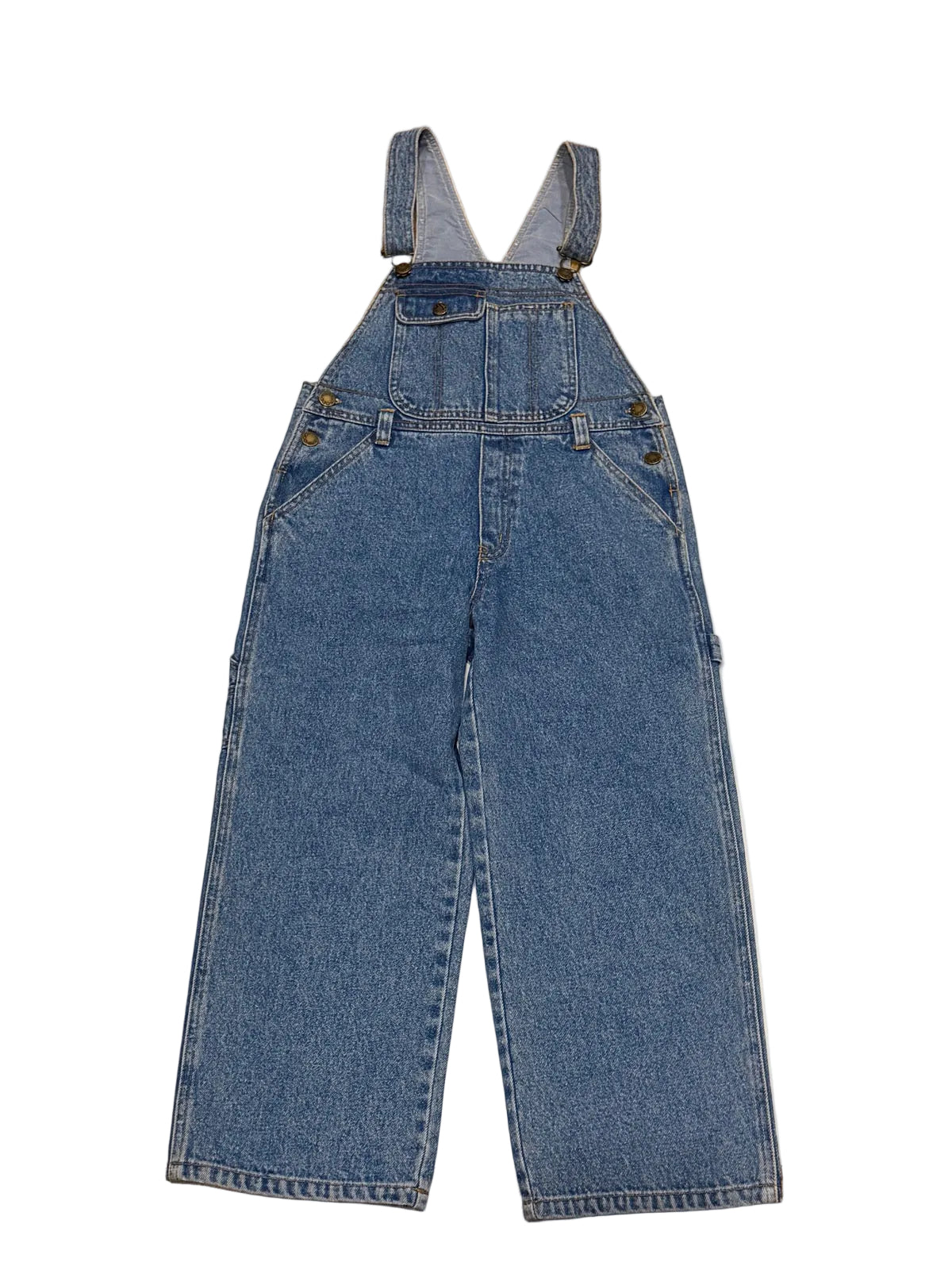 W.A.R.O. Denim Bib Overalls Size 7-8y