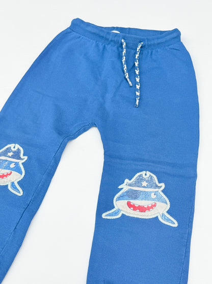 PLAY- Shark Pirate Knee Joggers 4T