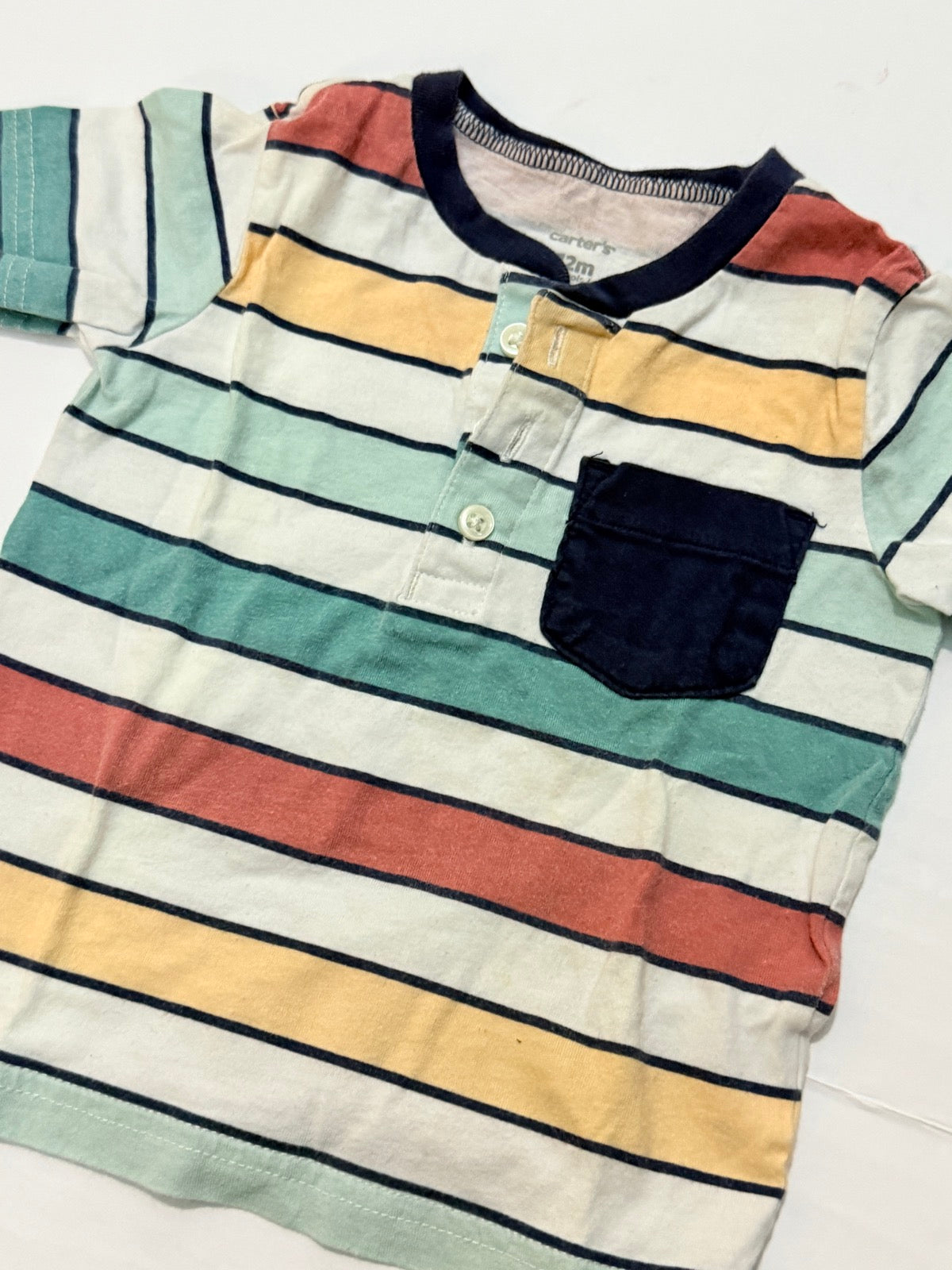 Carter's Striped Henley T-Shirt 12M
