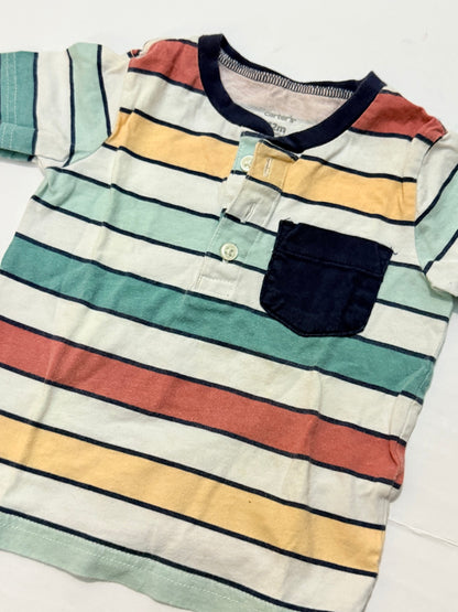 Carter's Striped Henley T-Shirt 12M