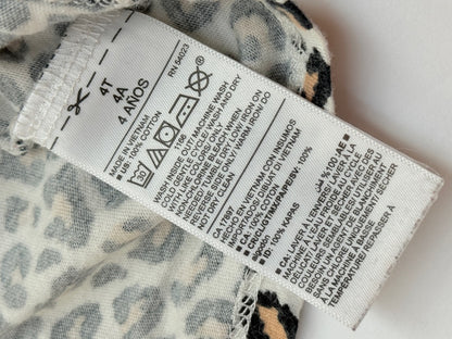 Old Navy Leopard Print Dress 3/4T