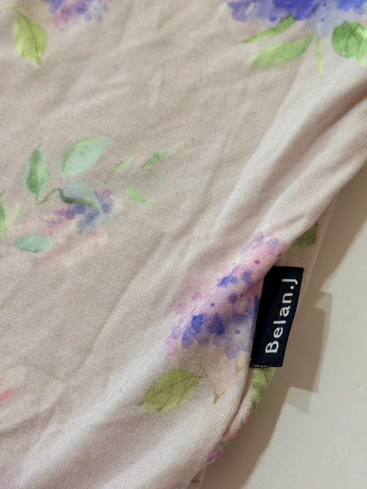 Belan.J Hydrangea Floral Bodysuit 0-3M