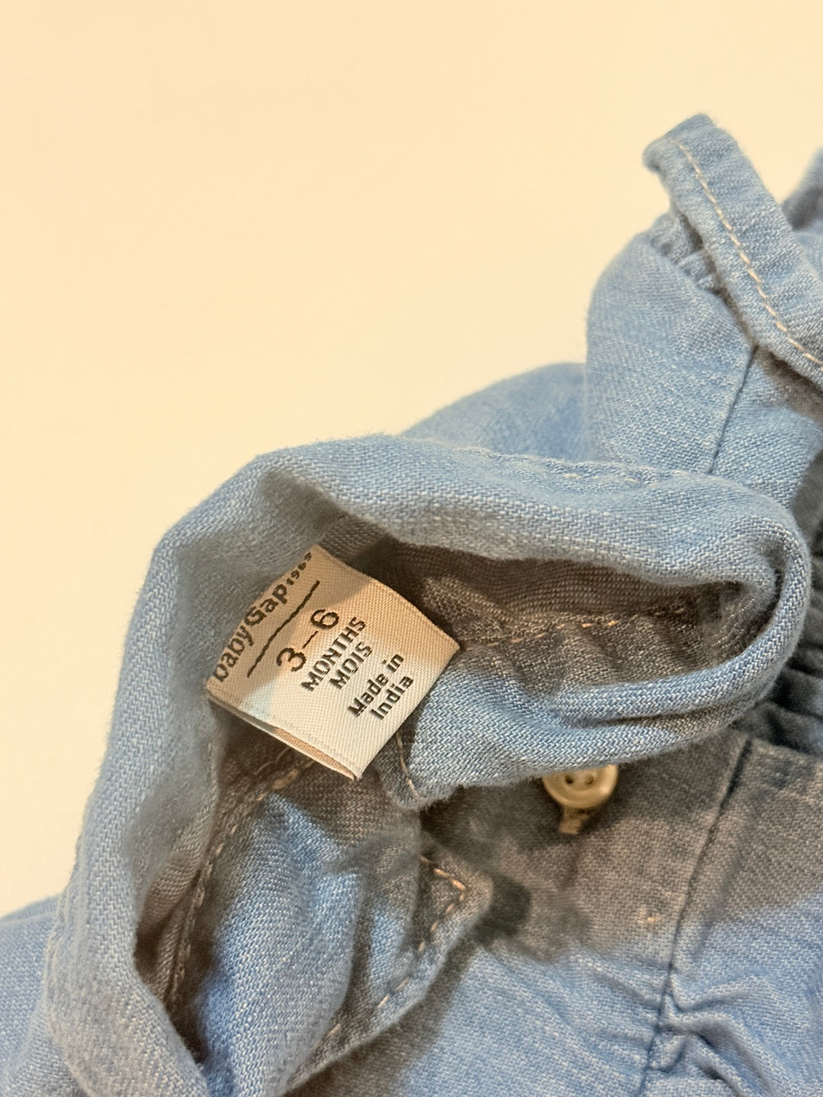 Baby Gap Chambray Button Dress 3-6M