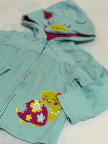 Pekkle Turtle Hoodie Zip Jacket 18M