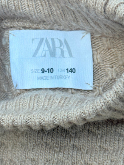 Zara Beige Knit Sweater Pants Set 9-10